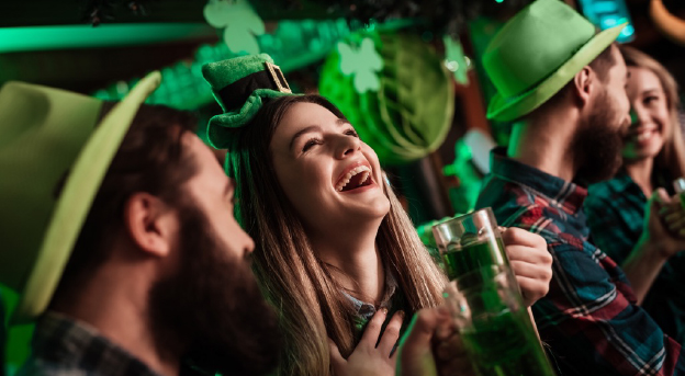 A St. Patrick’s Day party in NYC