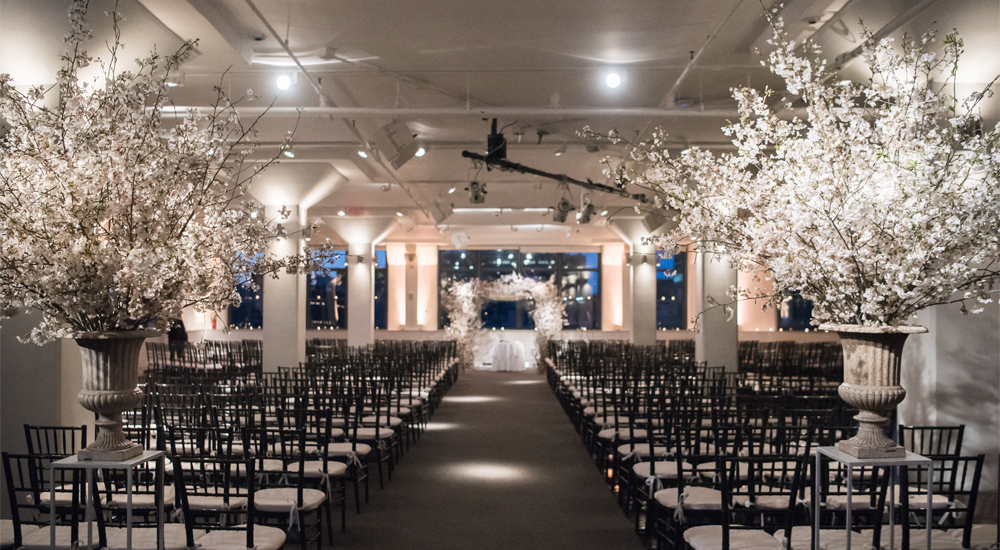 Winter wedding at Tribeca Rooftop and Tribeca 360